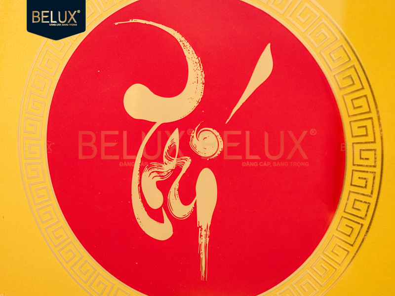 Tranh chữ Trí Đức bằng đồng 45x30cm thiết kế theo yêu cầu